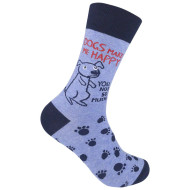 Funatic Unisex Dogs Make Me Happy Socks (7190179)