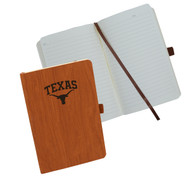Texas Longhorn Soft Touch Wood Grain Journal (VBUS018)