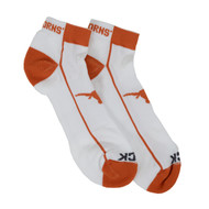 Texas  Longhorn Stripe Low Cut Socks (LB59R1-IND) WHT