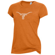 Texas Longhorn Ladies Keepsake Texas Distressed Logo Tee (A5052A475-242) BO