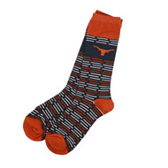 Texas Longhorn Dean's List Dress Socks (XDST1) BO/BLK