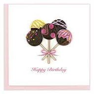 Birthday Cake Pops Quilling Card
