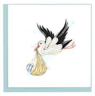 Special Delivery Stork Quilling Card