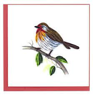 English Robin Quilling Card