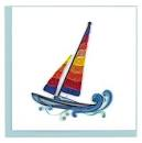 Colorful Sailboat Quilling Card