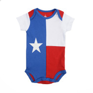 Botton Snap Onesie that is the State of Texas Flag