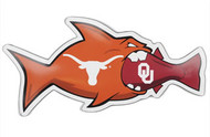 Texas vs OU Rival Fish Magnet (TX024-P)