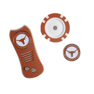 Texas Longhorn Switchfix & Golf Chip Set (In Tin)Ball Marker and Divot Repair Tool (23353)
