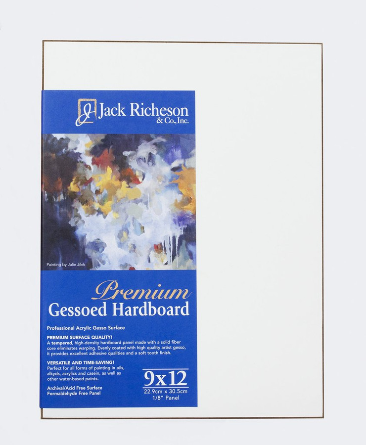 Jack Richeson Richeson Mid Grey Toned Gessoed 1//8 Hardboard 12x16