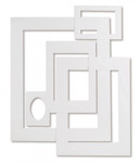 343208 Pacon Pre Cut Mat Frames White 9 X12 Service