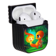 Onyourcases Calcifer and Charmander Custom AirPods Case Cover Apple AirPods Gen 1 AirPods Gen 2 AirPods Pro Hard Skin Protective Cover Sublimation Cases