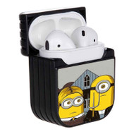 Onyourcases American Gothic Minions Custom AirPods Case Cover Apple AirPods Gen 1 AirPods Gen 2 AirPods Pro Hard Skin Protective Cover Sublimation Cases