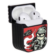 Onyourcases Futurama Bender Smoke Custom AirPods Case Cover Apple AirPods Gen 1 AirPods Gen 2 AirPods Pro Hard Skin Protective Cover Sublimation Cases