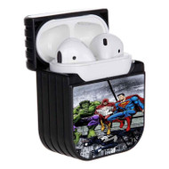 Onyourcases Hulk The Flash Superman Venom Breakfast Custom AirPods Case Cover Apple AirPods Gen 1 AirPods Gen 2 AirPods Pro Hard Skin Protective Cover Sublimation Cases