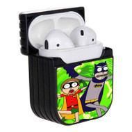 Onyourcases Rick and Morty Bat Dimension Custom AirPods Case Cover Apple AirPods Gen 1 AirPods Gen 2 AirPods Pro Hard Skin Protective Cover Sublimation Cases