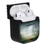 Onyourcases The X Files I Still Want to Believe Custom AirPods Case Cover Apple AirPods Gen 1 AirPods Gen 2 AirPods Pro Hard Skin Protective Cover Sublimation Cases