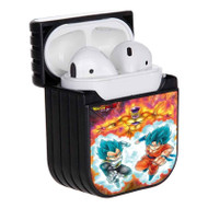 Onyourcases Vegeta and Goku Vs Golden Frieza Super Saiyan God Blue Custom AirPods Case Cover Apple AirPods Gen 1 AirPods Gen 2 AirPods Pro Hard Skin Protective Cover Sublimation Cases