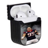 Onyourcases JJ Watt Houston Texans Custom AirPods Case Cover Awesome Apple AirPods Gen 1 AirPods Gen 2 AirPods Pro Hard Skin Protective Cover Sublimation Cases