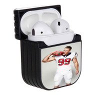 Onyourcases JJ Watt Houston Texans Football Custom AirPods Case Cover Awesome Apple AirPods Gen 1 AirPods Gen 2 AirPods Pro Hard Skin Protective Cover Sublimation Cases