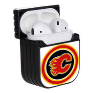 Onyourcases Calgary Flames NHL Custom AirPods Case Cover Apple Awesome AirPods Gen 1 AirPods Gen 2 AirPods Pro Hard Skin Protective Cover Sublimation Cases