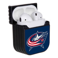 Onyourcases Columbus Blue Jackets NHL Custom AirPods Case Cover Apple Awesome AirPods Gen 1 AirPods Gen 2 AirPods Pro Hard Skin Protective Cover Sublimation Cases