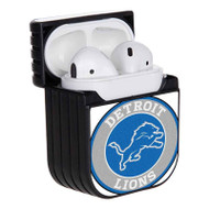 Onyourcases Detroit Lions NFL Art Custom AirPods Case Cover Apple Awesome AirPods Gen 1 AirPods Gen 2 AirPods Pro Hard Skin Protective Cover Sublimation Cases