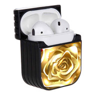 Onyourcases Gold FLowers Custom AirPods Case Cover Apple Awesome AirPods Gen 1 AirPods Gen 2 AirPods Pro Hard Skin Protective Cover Sublimation Cases