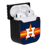 Onyourcases Houston Astros MLB Custom AirPods Case Cover Apple Awesome AirPods Gen 1 AirPods Gen 2 AirPods Pro Hard Skin Protective Cover Sublimation Cases