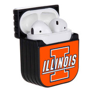 Onyourcases Illinois Fighting Illini Custom AirPods Case Cover Apple Awesome AirPods Gen 1 AirPods Gen 2 AirPods Pro Hard Skin Protective Cover Sublimation Cases