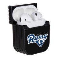 Onyourcases Los Angeles Rams NFL Art Custom AirPods Case Cover Apple Awesome AirPods Gen 1 AirPods Gen 2 AirPods Pro Hard Skin Protective Cover Sublimation Cases