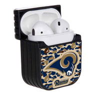 Onyourcases Los Angeles Rams NFL Custom AirPods Case Cover Apple Awesome AirPods Gen 1 AirPods Gen 2 AirPods Pro Hard Skin Protective Cover Sublimation Cases