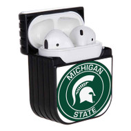 Onyourcases Michigan State Spartans Custom AirPods Case Cover Apple Awesome AirPods Gen 1 AirPods Gen 2 AirPods Pro Hard Skin Protective Cover Sublimation Cases
