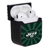 Onyourcases New York Jets NFL Custom AirPods Case Cover Apple Awesome AirPods Gen 1 AirPods Gen 2 AirPods Pro Hard Skin Protective Cover Sublimation Cases