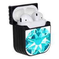 Onyourcases Turquoise Diamond Custom AirPods Case Cover Apple Awesome AirPods Gen 1 AirPods Gen 2 AirPods Pro Hard Skin Protective Cover Sublimation Cases