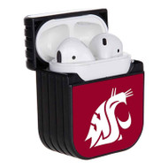 Onyourcases Washington State Cougars Custom AirPods Case Cover Apple Awesome AirPods Gen 1 AirPods Gen 2 AirPods Pro Hard Skin Protective Cover Sublimation Cases