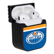 Onyourcases Edmonton Oilers NHL Custom AirPods Case Cover Apple AirPods Gen 1 AirPods Gen 2 AirPods Pro Awesome Hard Skin Protective Cover Sublimation Cases