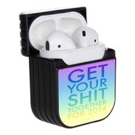 Onyourcases Get Your Shits Together Rick and Morty Custom AirPods Case Cover Apple AirPods Gen 1 AirPods Gen 2 AirPods Pro Awesome Hard Skin Protective Cover Sublimation Cases