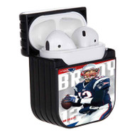 Onyourcases Tom Brady New England Patriots Custom AirPods Case Cover Apple AirPods Gen 1 AirPods Gen 2 AirPods Pro Awesome Hard Skin Protective Cover Sublimation Cases