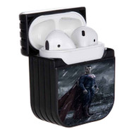 Onyourcases Batman v Superman Dawn of Justice Superman Custom AirPods Case Cover Apple AirPods Gen 1 AirPods Gen 2 AirPods Pro Hard Skin Awesome Protective Cover Sublimation Cases