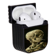 Onyourcases Skull With Cigarette Vincent Van Gogh Custom AirPods Case Cover Apple AirPods Gen 1 AirPods Gen 2 AirPods Pro Hard Skin Awesome Protective Cover Sublimation Cases