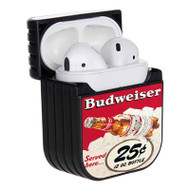 Onyourcases Budweiser Served Here Custom AirPods Case Cover Best Apple AirPods Gen 1 AirPods Gen 2 AirPods Pro Hard Skin Protective Cover Sublimation Cases