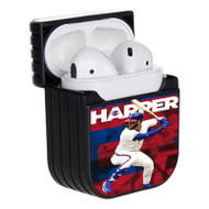 Onyourcases Bryce Harper MLB Philadelphia Phillies Custom AirPods Case Cover New Apple AirPods Gen 1 AirPods Gen 2 AirPods Pro Hard Skin Protective Cover Sublimation Cases