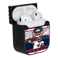 Onyourcases Deshaun Watson NFL Houston Texans Custom AirPods Case Cover New Apple AirPods Gen 1 AirPods Gen 2 AirPods Pro Hard Skin Protective Cover Sublimation Cases