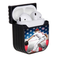 Onyourcases Max Scherzer MLB Washington Nationals Custom AirPods Case Cover New Apple AirPods Gen 1 AirPods Gen 2 AirPods Pro Hard Skin Protective Cover Sublimation Cases