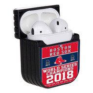 Onyourcases MLB Boston Red Sox Champions Custom AirPods Case Cover New Apple AirPods Gen 1 AirPods Gen 2 AirPods Pro Hard Skin Protective Cover Sublimation Cases