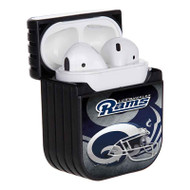 Onyourcases NFL Los Angeles Rams Custom AirPods Case Cover New Apple AirPods Gen 1 AirPods Gen 2 AirPods Pro Hard Skin Protective Cover Sublimation Cases
