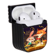 Onyourcases Zootopia Judy Hopps and Nick Wilde Custom AirPods Case Cover Apple AirPods Gen 1 AirPods Gen 2 AirPods Pro Hard Skin Protective Cover New Sublimation Cases