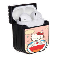 Onyourcases Hello Kitty and Doraemon Custom AirPods Case Cover Best Apple AirPods Gen 1 AirPods Gen 2 AirPods Pro Hard Skin Protective Cover Sublimation Cases