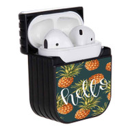 Onyourcases pineapple hello Custom AirPods Case Cover Best Apple AirPods Gen 1 AirPods Gen 2 AirPods Pro Hard Skin Protective Cover Sublimation Cases