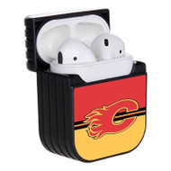 Onyourcases Calgary Flames NHL Custom AirPods Case Cover Best of Apple AirPods Gen 1 AirPods Gen 2 AirPods Pro Hard Skin Protective Cover Sublimation Cases